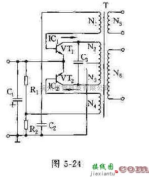 电源电路中的自激推挽式直流变换器工作原理简介  第1张
