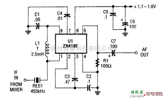 音频电路中的455kHz的中频放大器  第1张