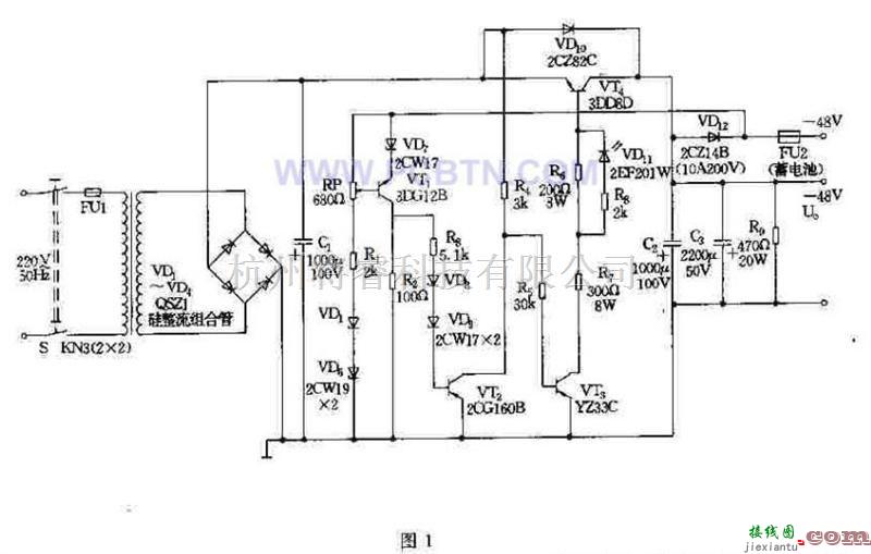 电源电路中的-48V稳压电源  第1张