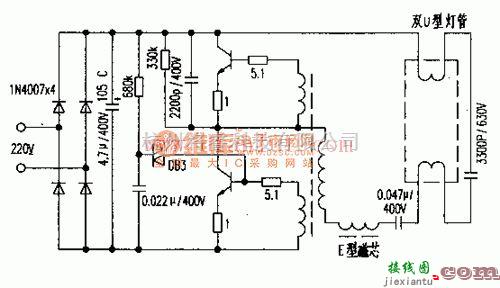 电源电路中的电子镇流器电路  第1张