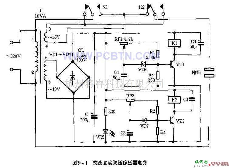 电源电路中的交流自动调压稳压器  第1张