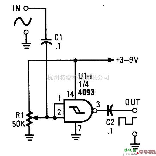 基础电路中的正弦波到方波变换器  第1张