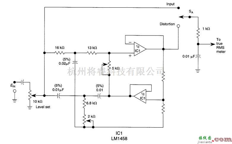 仪器仪表中的1kHz的谐波失真度测试仪  第1张