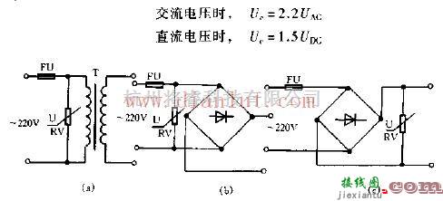 电源电路中的压敏电阻简易过压保护电路及说明  第1张