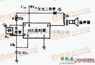 传感器电路中的由555组成的感光式振荡电路  第1张