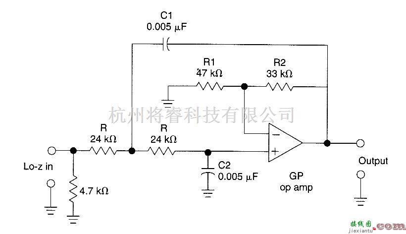 滤波器中的10kHz的二阶低通滤波器  第1张