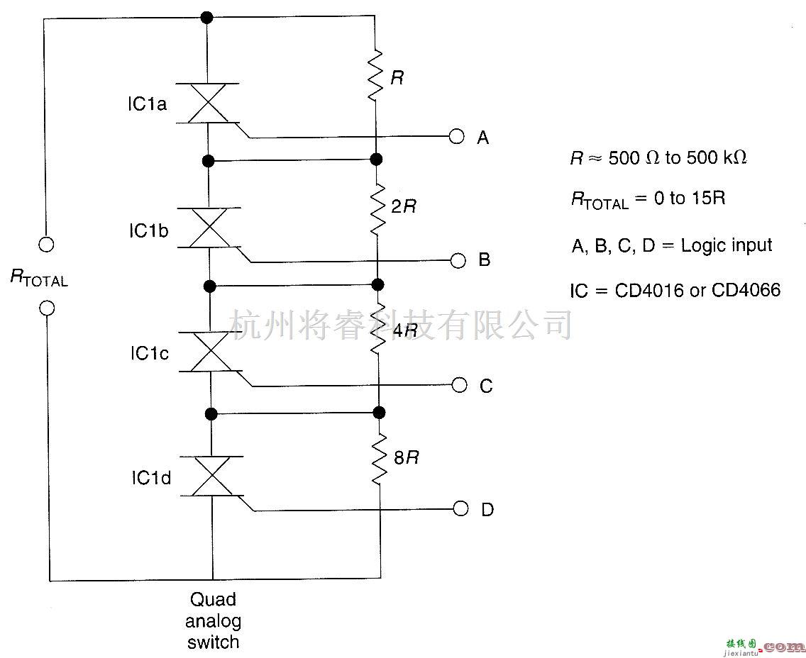 控制电路中的数字电阻控制电路  第1张