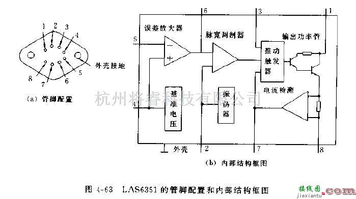 电源电路中的LAS6351开关集成稳压器电路图  第1张