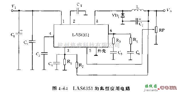 电源电路中的LAS6351开关集成稳压器电路图  第2张