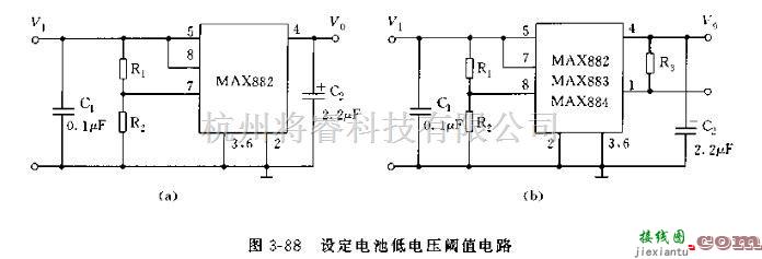 电源电路中的MAX882/883/884线性集成稳压器应用电路及注意  第3张