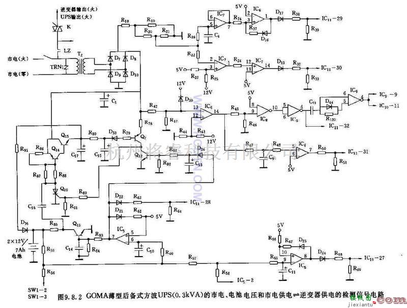 电源电路中的GOMA薄型后备式方波UPS的市电  第1张