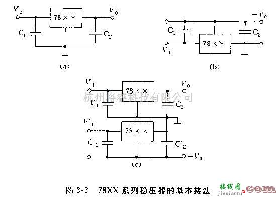 电源电路中的78XX系列管脚封装形式以及接法电路图  第2张