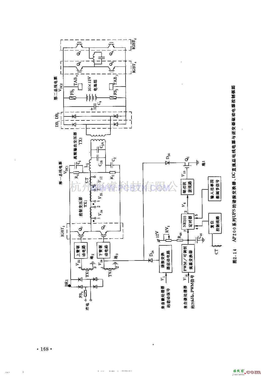 电源电路中的AP200系列UPS的谐振变换器电路  第1张