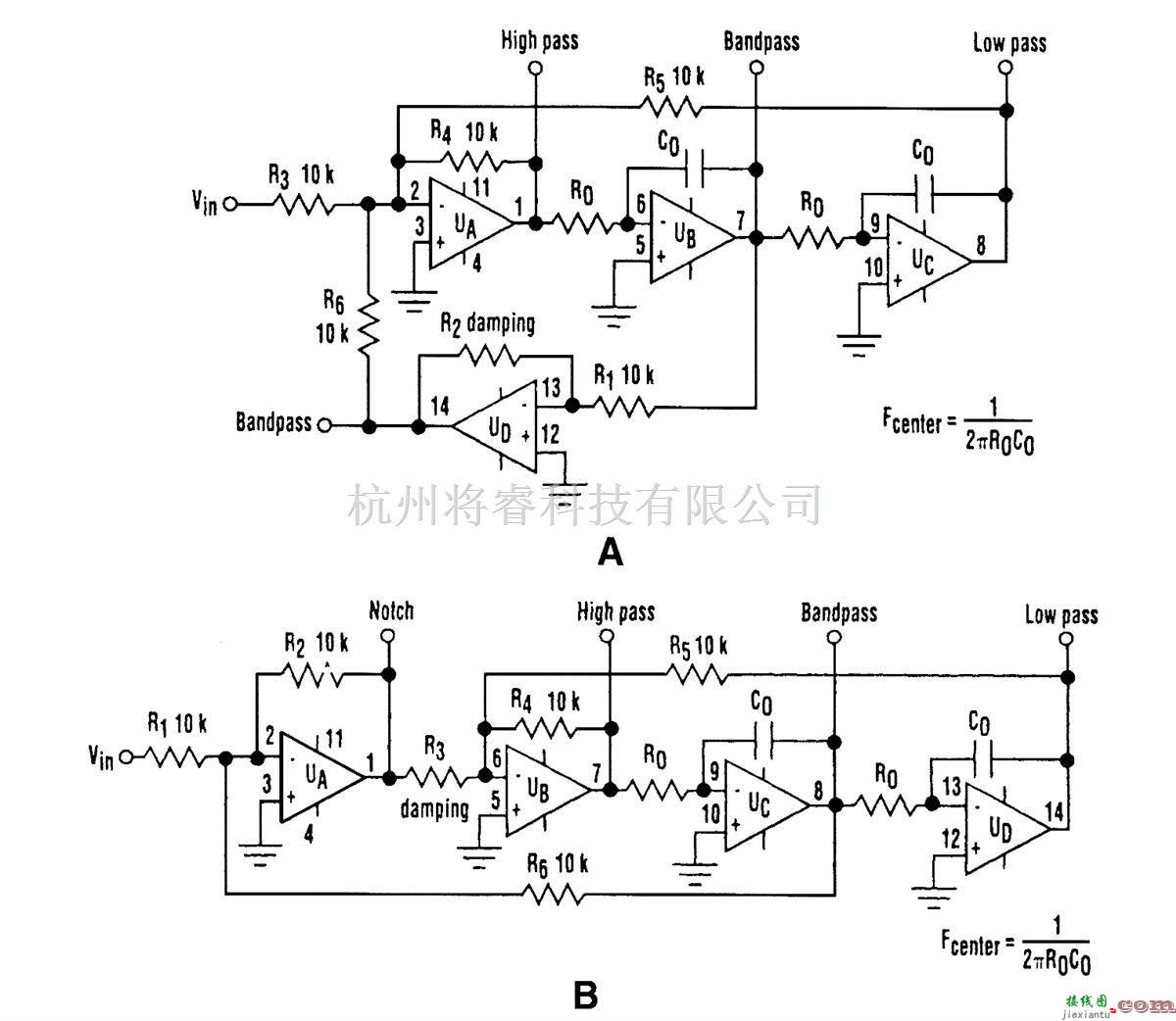 滤波器中的四输出滤波器  第1张