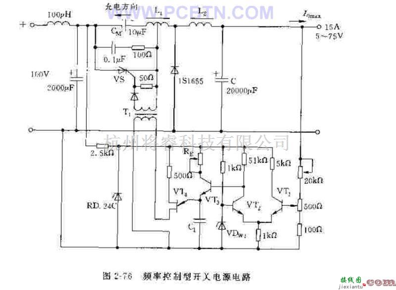 电源电路中的频率控制型开关电源电路  第1张