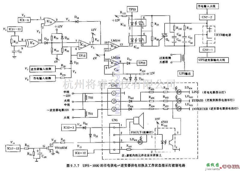 电源电路中的UPS1000的逆变器供电电路  第1张