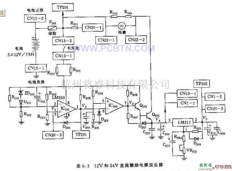 电源电路中的12V和24V直流辅助电源发生器  第1张