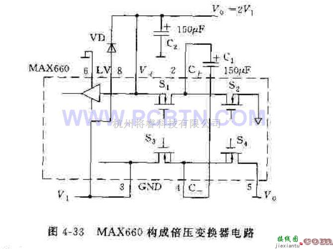 电源电路中的基于MAX660芯片的应用电路  第2张