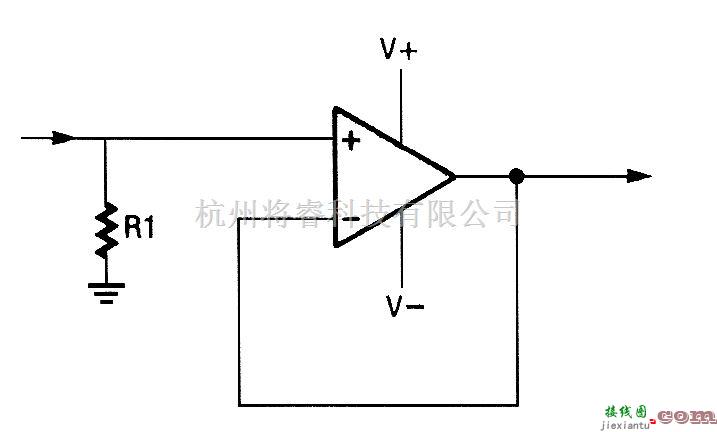 线性放大电路中的同相位增益放大器  第1张