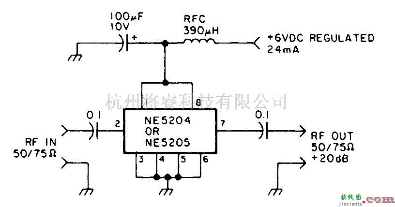 集成音频放大中的音频到超高频前置放大器  第1张