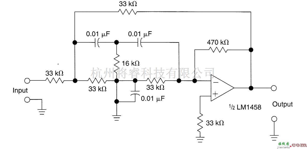 滤波器中的1kHz的双T级滤波器  第1张