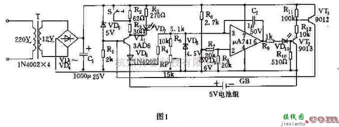 电源电路中的自制简易自动恒流充电器  第1张