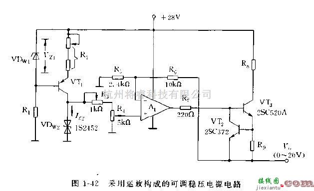 电源电路中的运用运放构成的电源转换及稳压器电路图  第4张