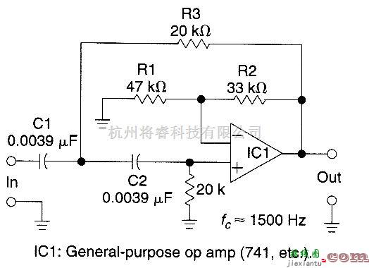 滤波器中的平等组件二阶HP滤波器  第1张