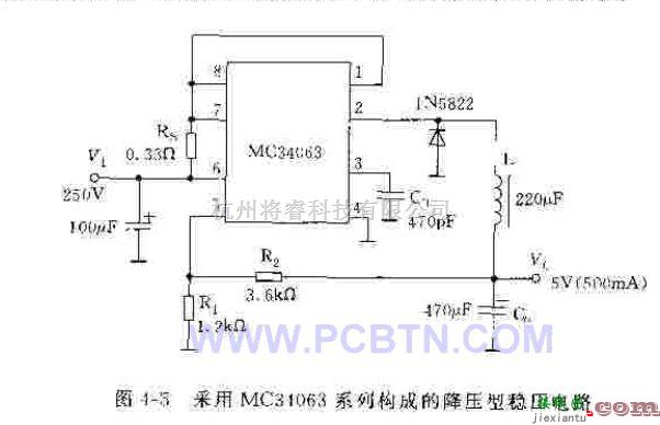 电源电路中的MC34063系列开关集成稳压电路  第1张