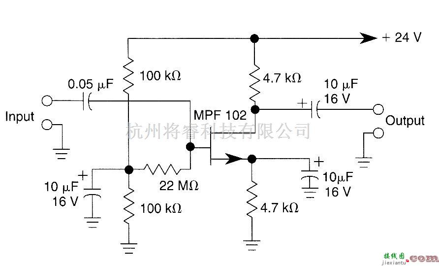 线性放大电路中的带有补偿栅偏压场效应管放大器
  第1张