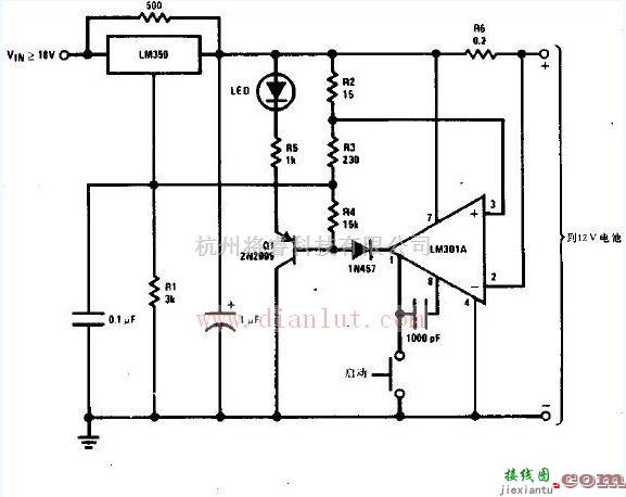 电源电路中的适用于凝胶电解质铅酸电池的充电器  第1张