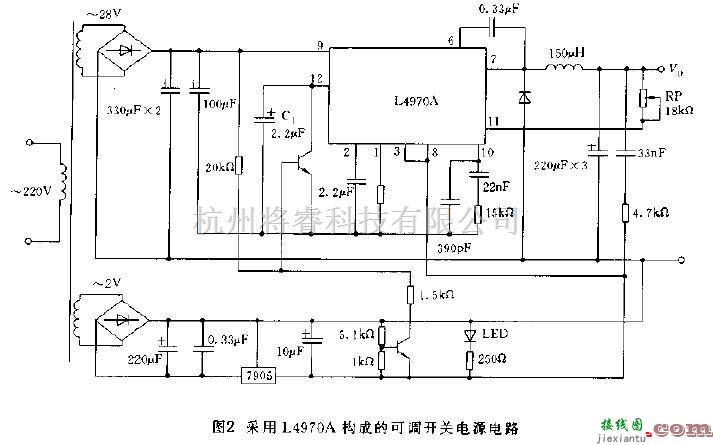 电源电路中的L4970A开关集成稳压器  第2张