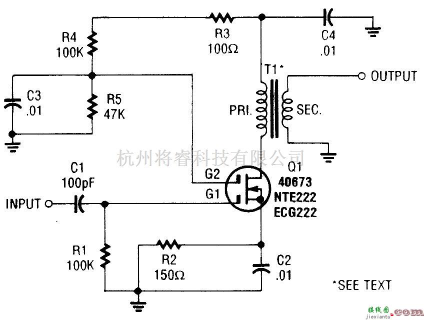 线性放大电路中的MOSFET的缓冲放大器  第1张