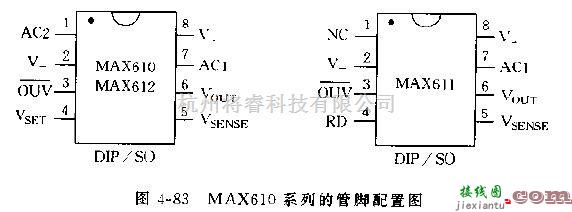 电源电路中的MAX610电源变换电路的特性及管脚配置图  第1张