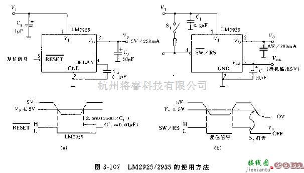 电源电路中的LM2925/2935集成开关稳压器应用电路图  第1张