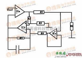 增益可调放大中的三运放V/I转换电路图  第1张