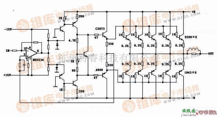 集成音频放大中的METL MX3202专业功放电路图  第1张