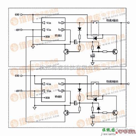 铃流发生器热备份使用电路图  第1张