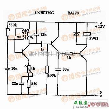 开关电路中的感应开关电路图  第1张