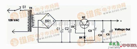 基准源中的高电流电源输出电路图  第1张