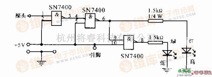 仪器仪表中的探头电路图  第1张