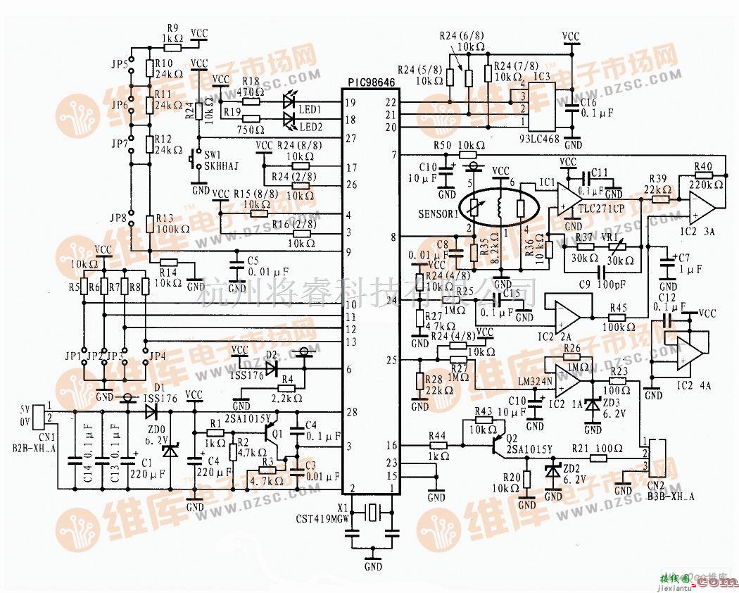 传感器电路中的AM-4模块原理图  第1张