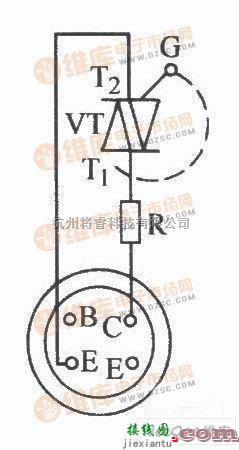 仪器仪表中的采用数字万用表检查的双向晶闸管电路  第1张