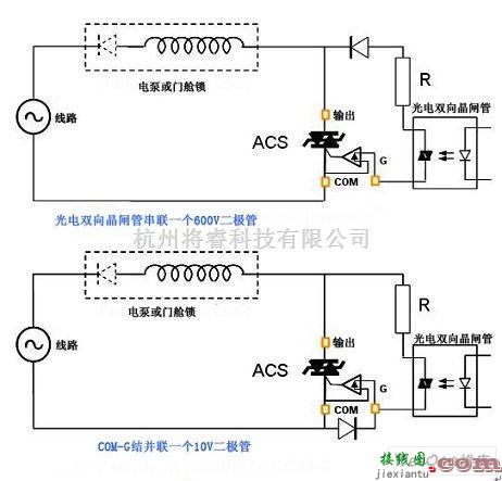 开关电路中的双向晶闸管实现ACS交流开关触发电路原理详解  第1张