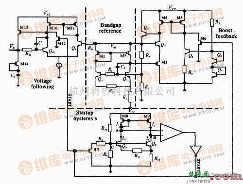 基准源中的改进带启动迟滞的高压基准电路图  第1张