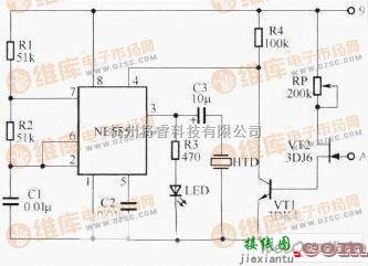 控制电路中的简易的线路断点声光检测仪电路图  第1张