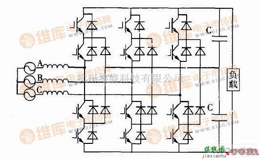 整流单元中的三电平PWM整流器电路图  第1张