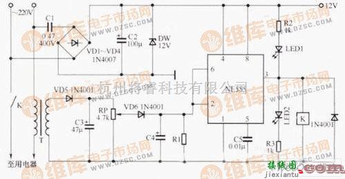 控制电路中的一个简单的用电限制器  第1张