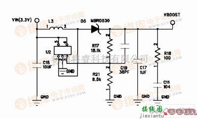 电源电路中的SANGMEI WD50-200W电源模块的升压电路图  第1张