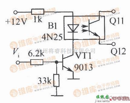 开关电路中的光电耦合器组成的开关电路图(一)  第1张